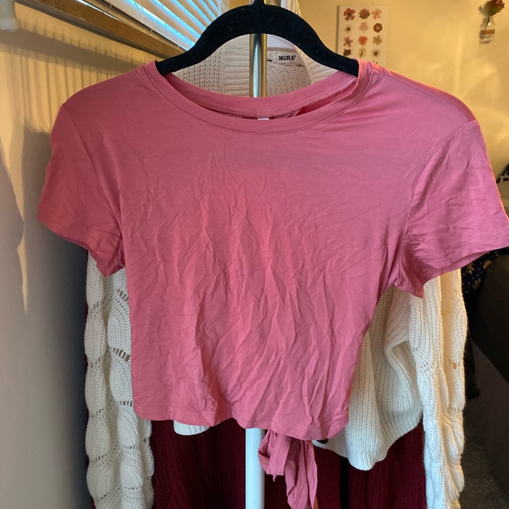NEW Pink Open Back TShirt